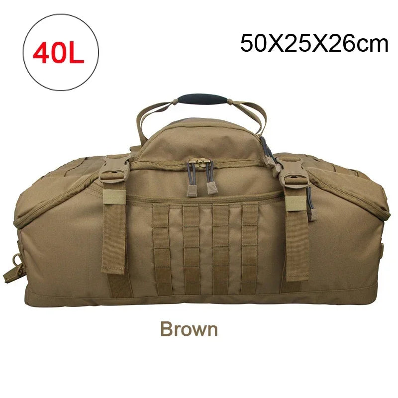 40L 60L 80L Molle Tactical Backpack Large Duffle Bags for Camping Hunting Fishing