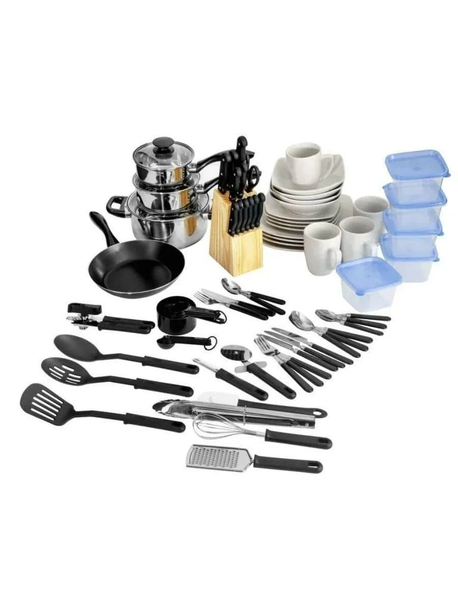 Kitchen In A Box 83-Piece Combo Set  cookware sets pots and pans