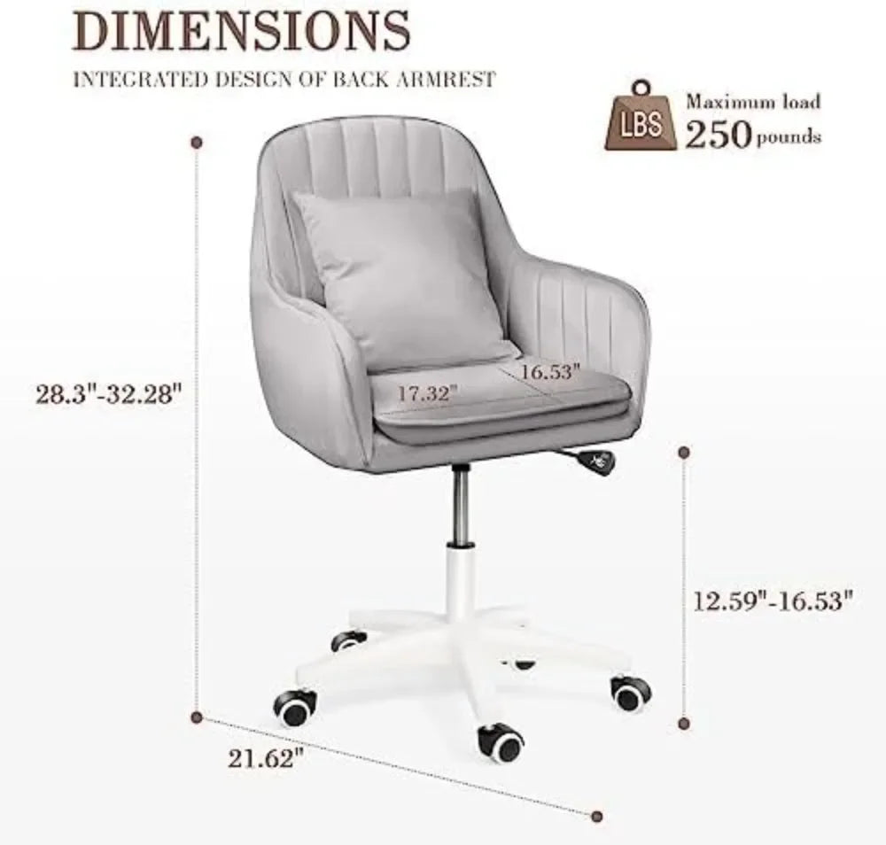 Office Chair, Home Computer Chair, Adjustable. Task Modern Office Chair, Makeup Chair 362°