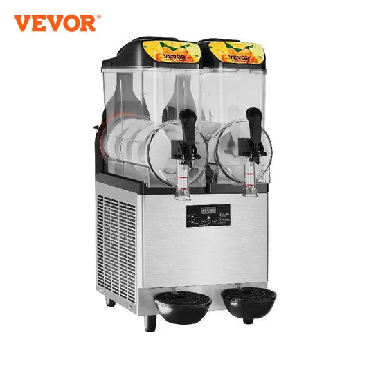 VEVOR Commercial Slushy Machine 24L/6.4Gal Stainless Steel Margarita Smoothie Frozen Drink Maker