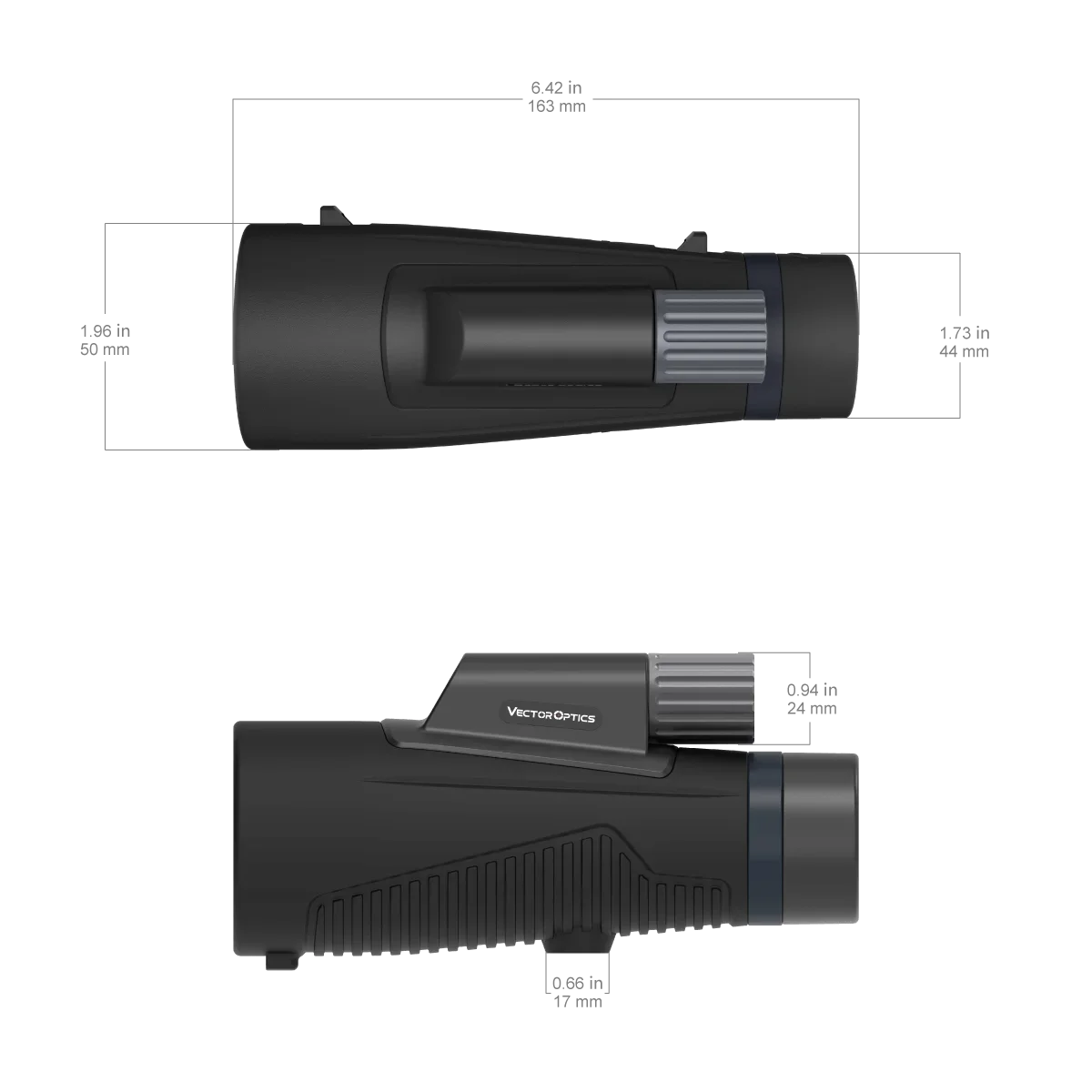 Vector Optics 10X50 Ed Monocular Maifeng Long Range Ed Telescope Bak4 Phase Correction Coated