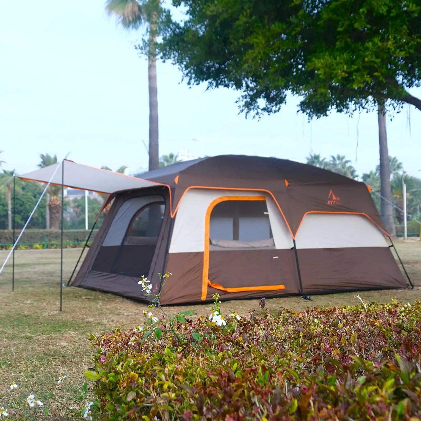 Extra Large Tent 6-10-12-14 Person(Style-B),Family Cabin Tents,2 Rooms,3 Doors and 3 Windows