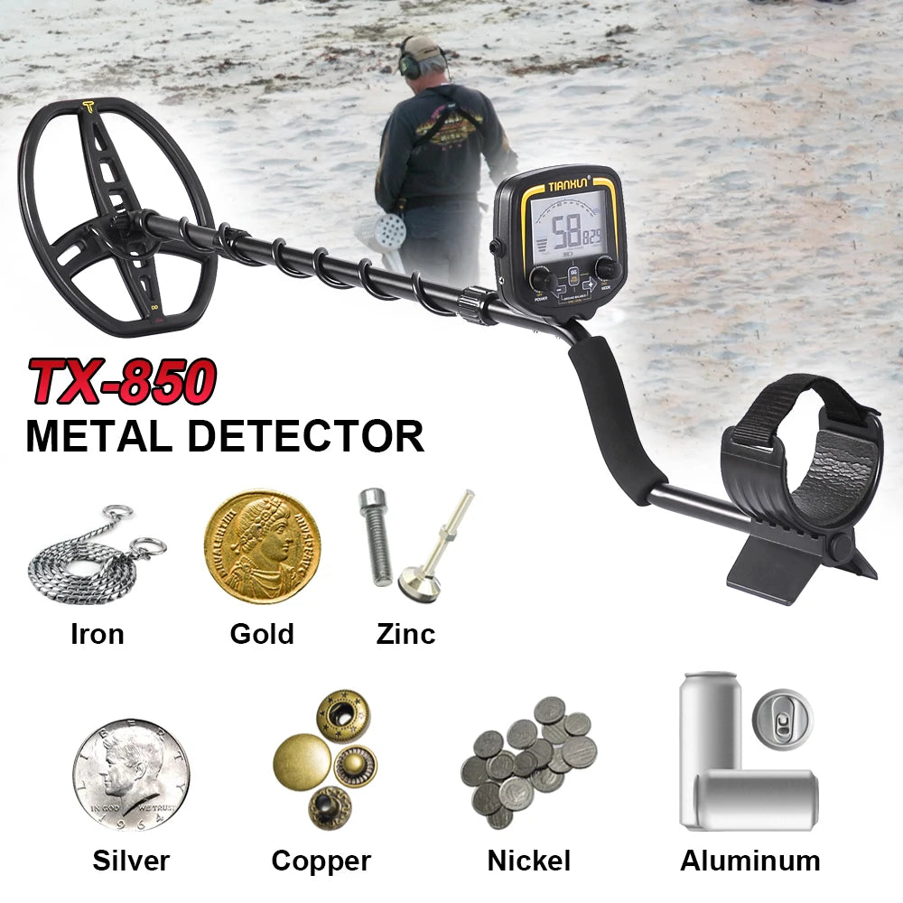 TX-850 Underground Metal Detector Professional Accuracy Scanner Finder Gold Detector 2.5m Depth