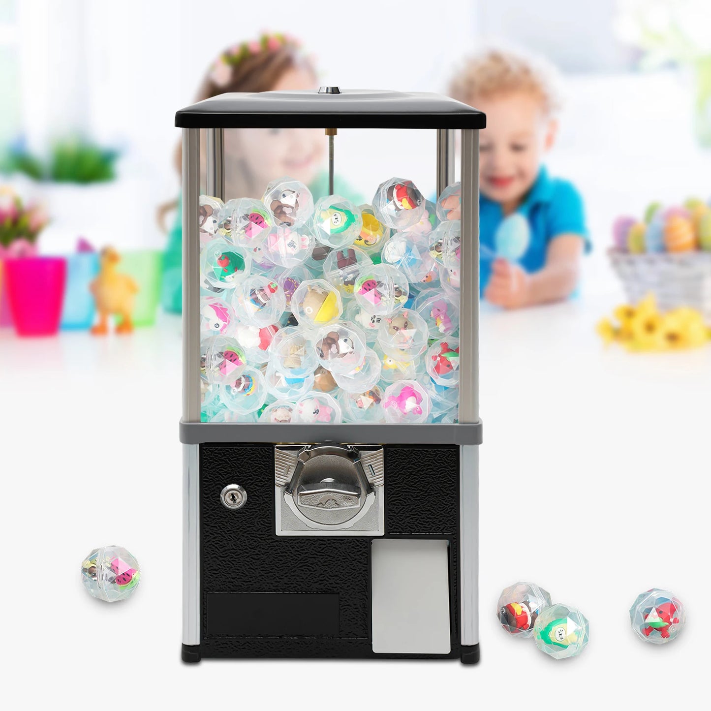 Candy Gumball Vending Capsule Machine Toy/Capsule Vending Machine Dispenser for 25 Cent Coin