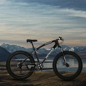 Mountain Bike 26 inch Fat Tire , 21 Speed Dual Front Suspension, Double Disc Brake