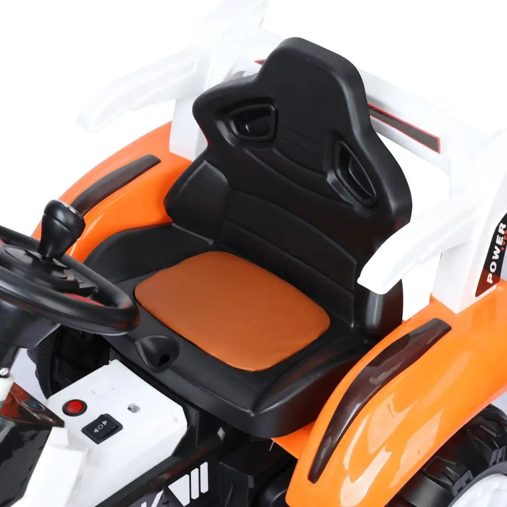 Ride on Excavator, Battery Powered Digger, Forward & Backward, Motor Arm, Music Sounds