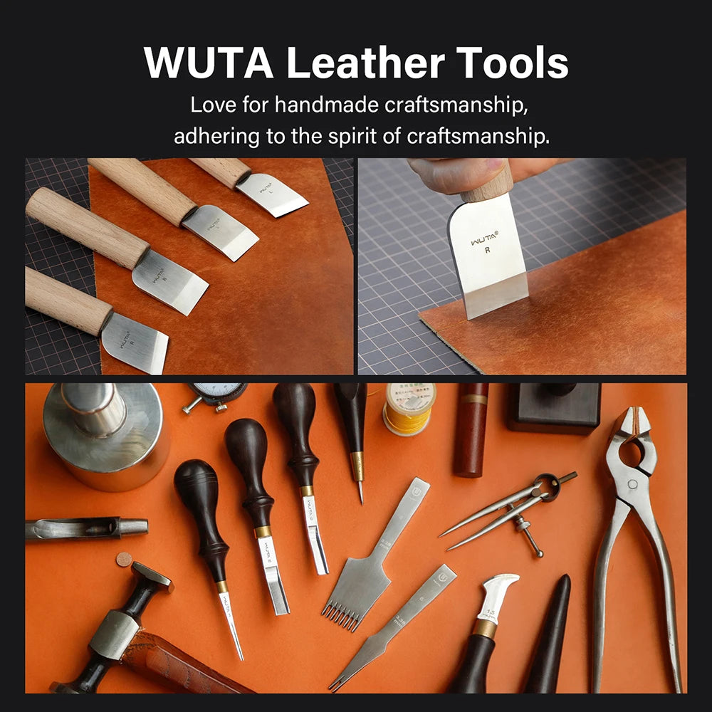 WUTA Professional Leather Craft Cutter DIY Cutting Sharping Thinning Skiving Tool Right/Left Handed