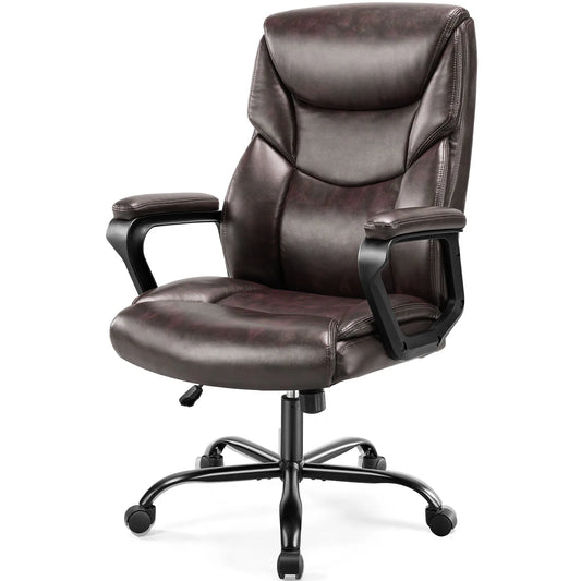 JHK Ergonomic PU Leather Padded Armrest Rocking Gaming Chair Swivel Wheel With Lumbar Support