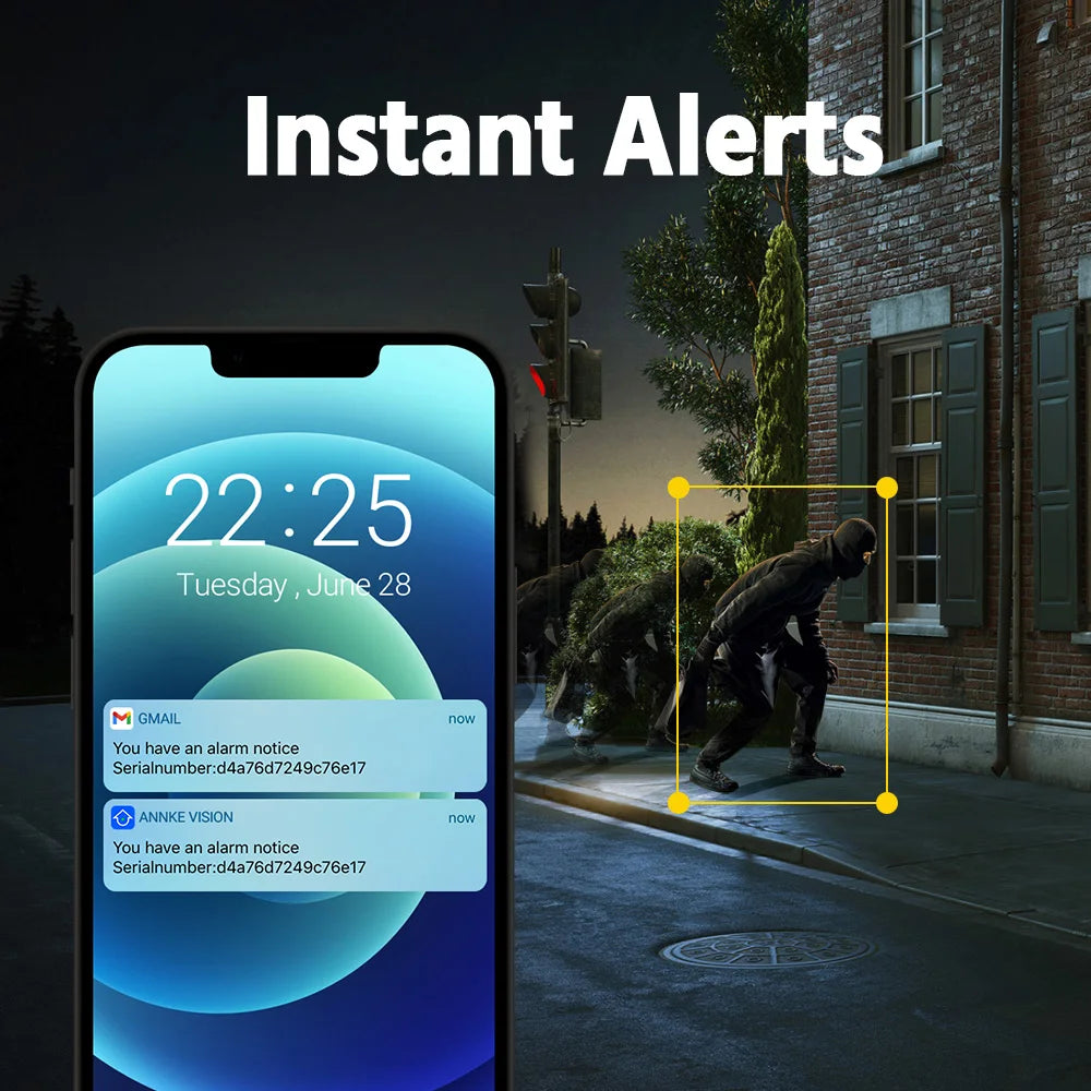 ANNKE 8CH 8MP Ultra HD PoE Network Video Security 4K H.265 Surveillance NVR 4x8MP HD IP67 POE CCTV