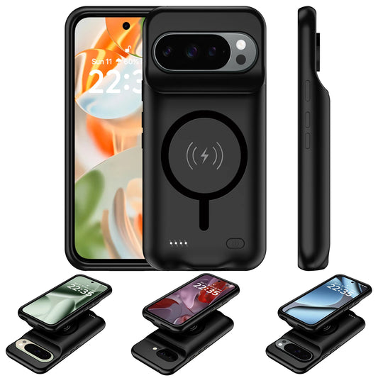 Smart Wireless Battery Charger Case/Google Pixel 9 10 Pro XL 9A magnetic power bank Charging Cover