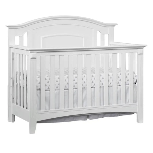 4-in-1 Convertible Crib, White Wooden Crib baby beds  toddler bed  baby nest bed