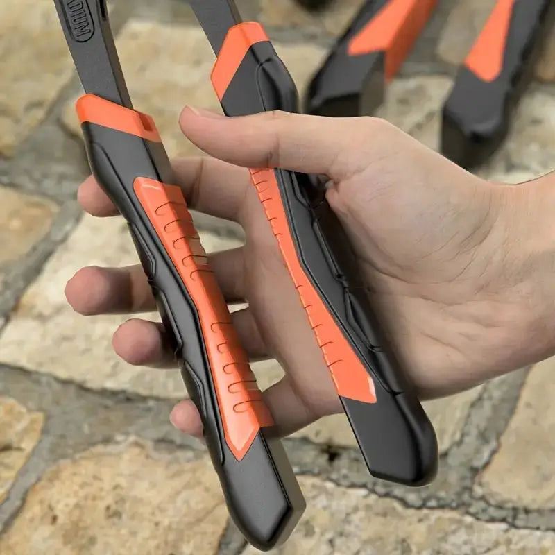 AIRAJ 8/10/12" Water Pump Pliers 3 Pack Large Jaw Heavy-Duty w/Quick-Release Lever & Non-Slip Handle