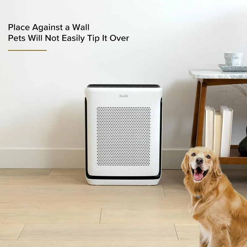 LEVOIT Air Purifiers/ Up to 1800 Ft² /1 Hr w/Washable Filter,Air Quality Monitor,Smart WiFi,Pet Hair