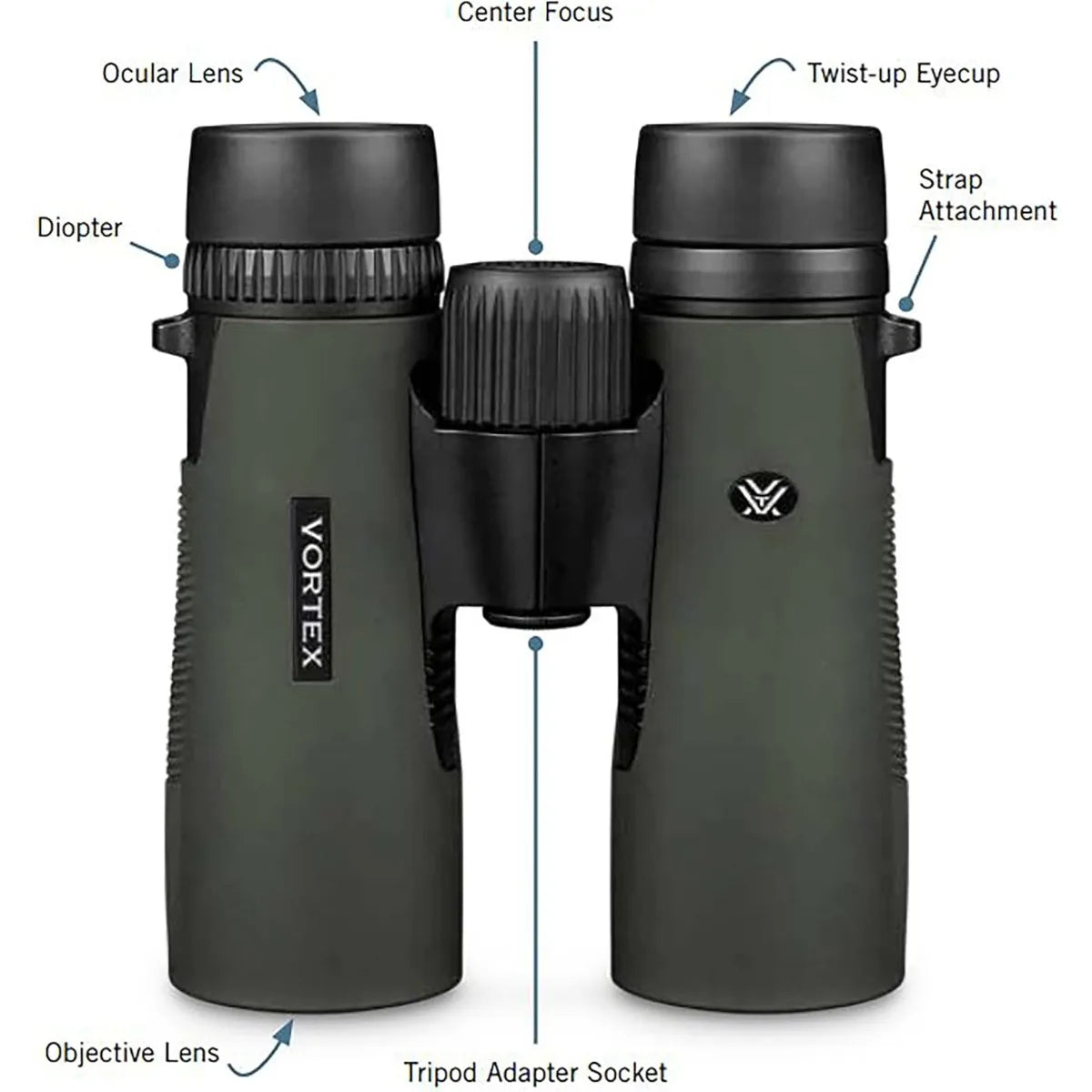 Vortex Diamondback HD 15x56 Binoculars - HD Optics, Water/Fog/Shockproof & GlassPak Case, Unlimited Warranty