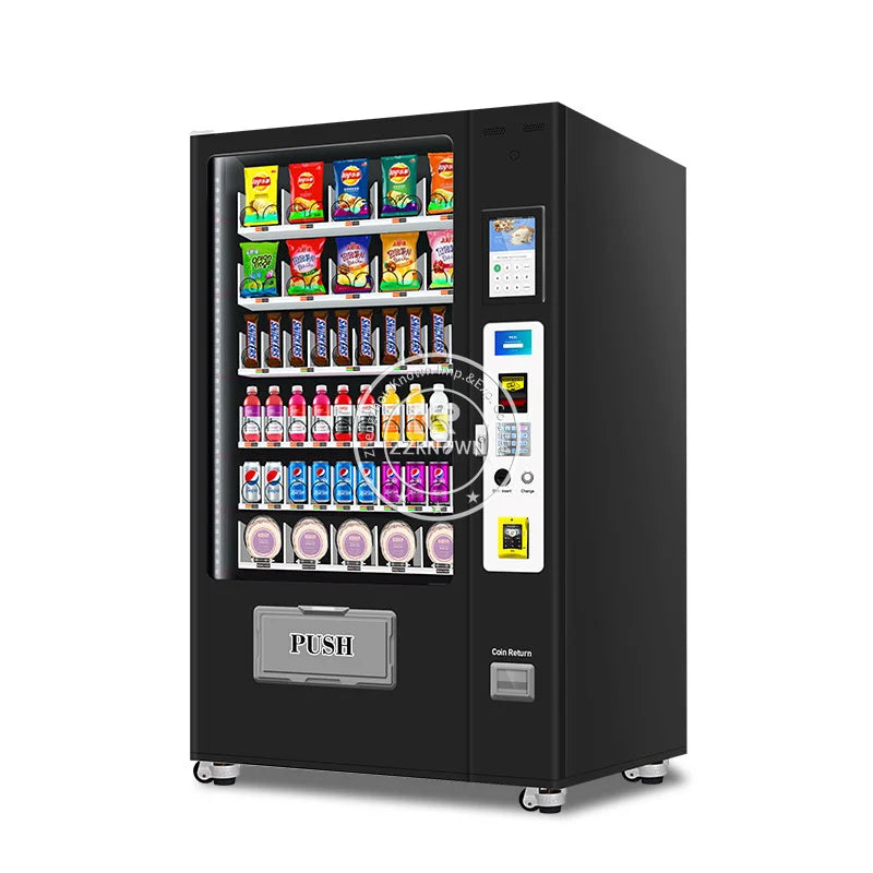 Smart Vending Machine Large Touch Screen/Cold Drink Automatic Drinks Snack Combo Vending Machine