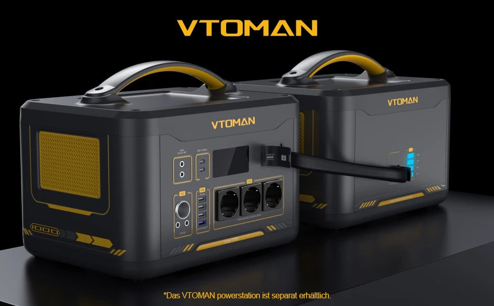 VTOMAN Jump 1500 Extra Battery 1548Wh, LiFePO4/ Battery Jump 1000 & Jump 1500X & Jump 1800 Power