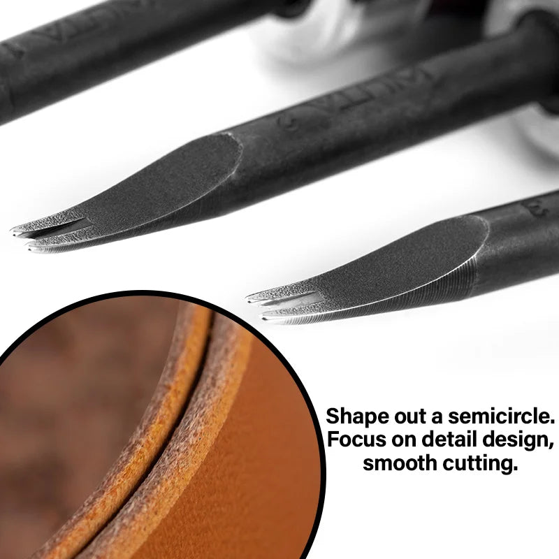 WUTA Sharp Leather Edge Beveler Edge Skiving Polishing Leather Tools /Belt Maker High Carbon Steel