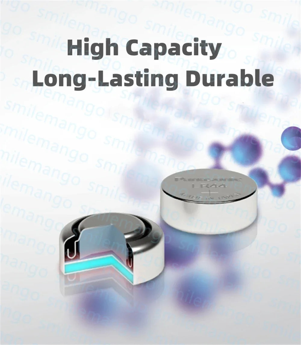 Panasonic 10-100PCS Alkaline Battery LR44 A76 AG13 LR1154 SR44 GP76 1.5V