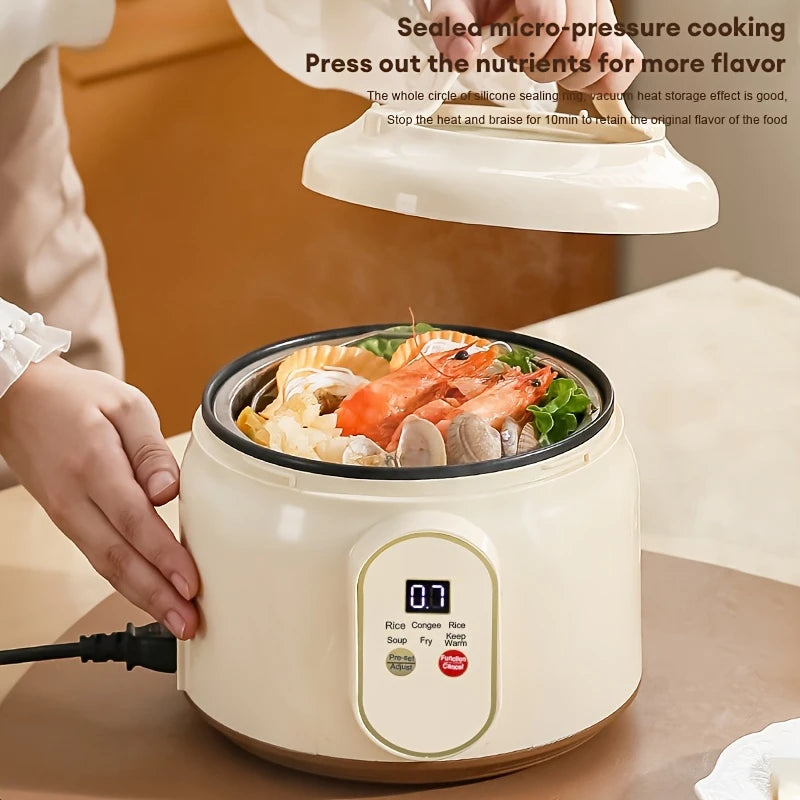 1.8L Electric Rice Cooker Portable Multi Cooker Household Rice Pot Non-Stick Smart Low Sugar