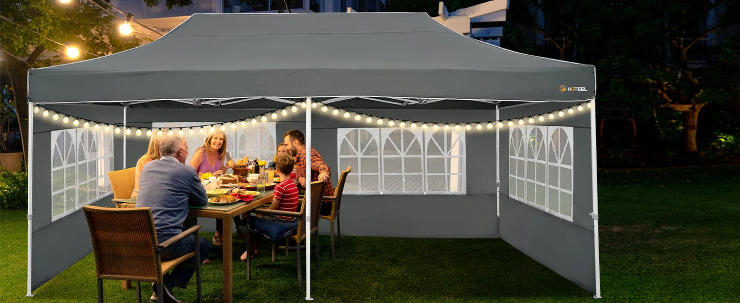 10x20 Heavy Duty Pop Up Canopy Tent Outdoor Canopy Tent