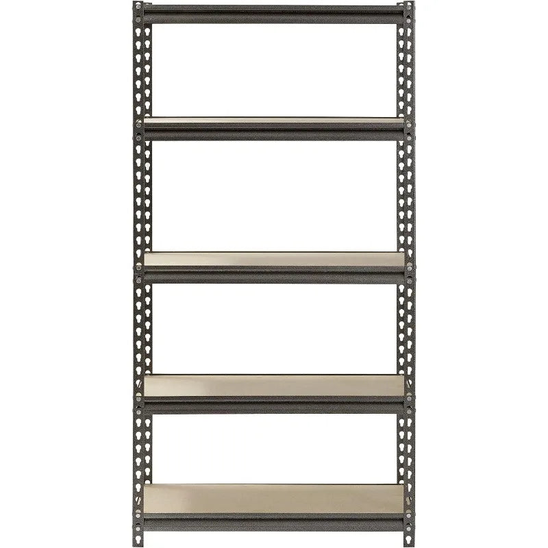 Muscle Rack UR301260PB5P-SV Silver Vein Steel Storage Rack, 5 Adjustable Shelves, 4000 lb. Capacity