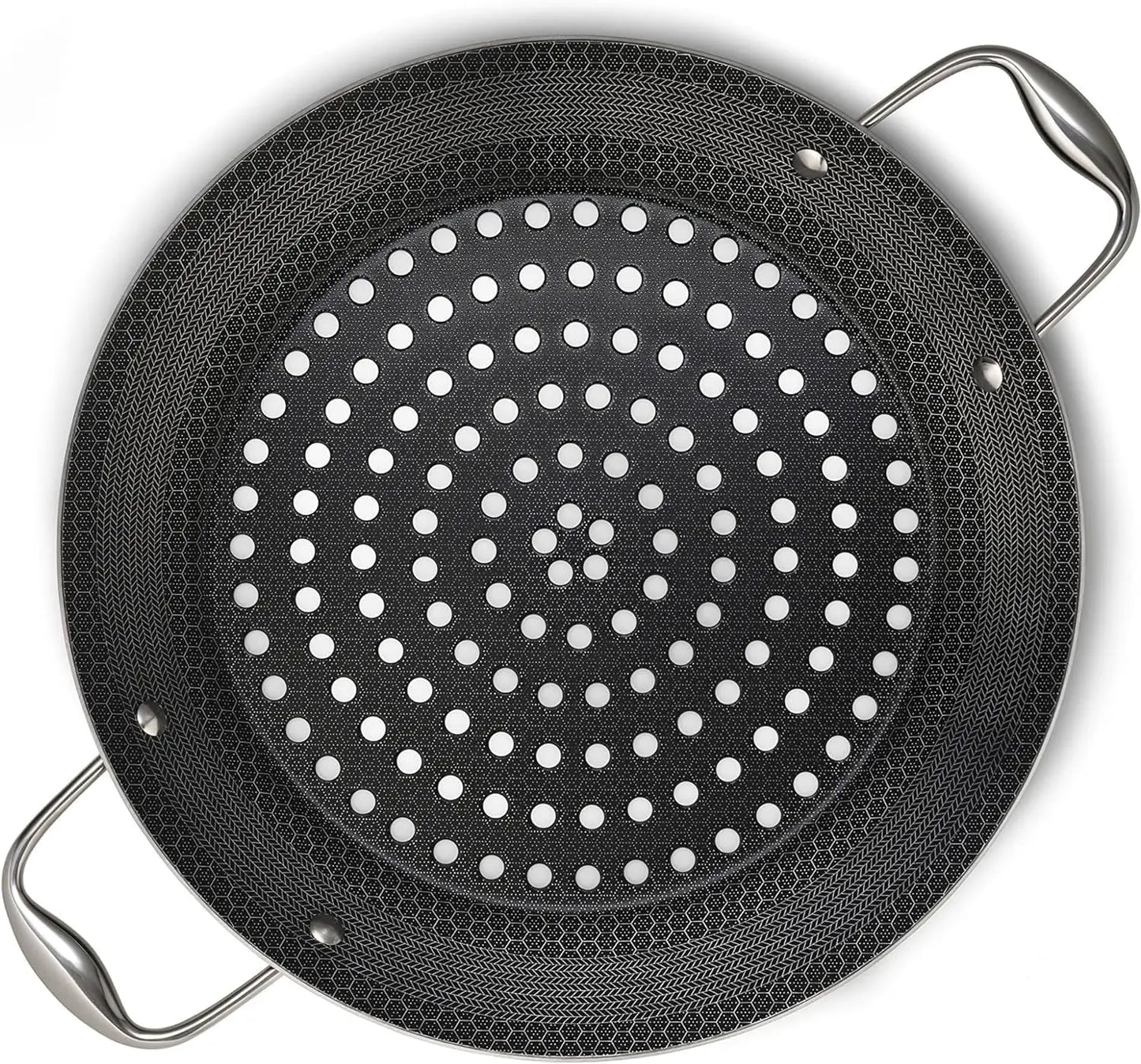 HexClad Hybrid Nonstick BBQ Grill Pan, Heat-Safe to 900 F, Dishwasher Safe