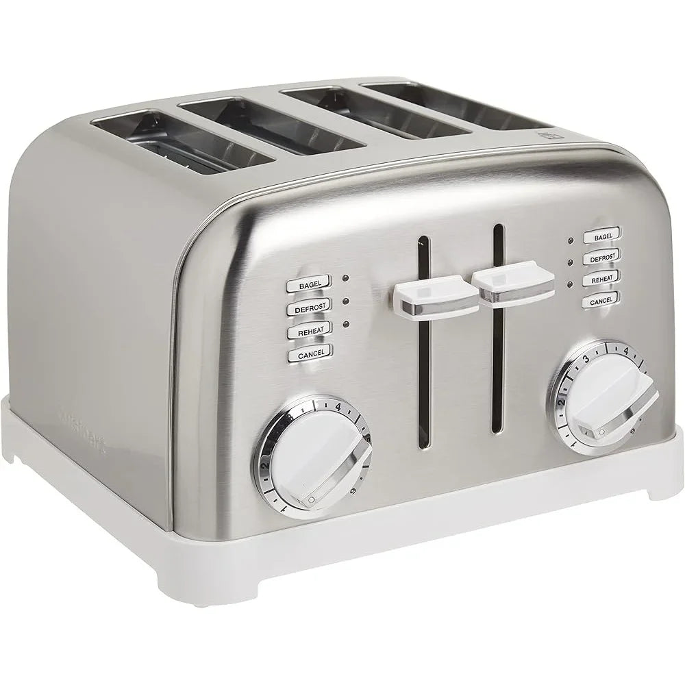 CUISINART 4-Slice Classic Toaster Metal/Dual Control Toasting Functions Defrost Bagel Reheat