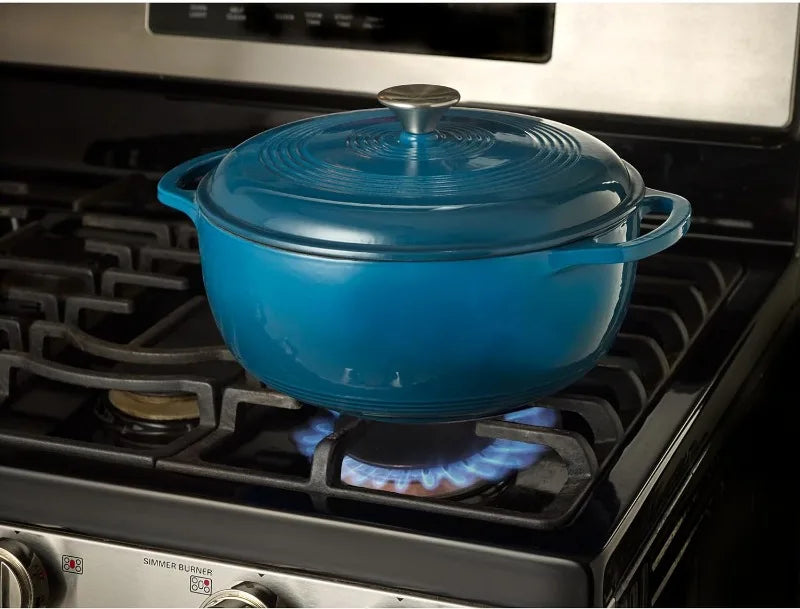 Enameled Cast Iron Round Dutch Oven, 6 Qt.,  Dutch Oven Cast Iron