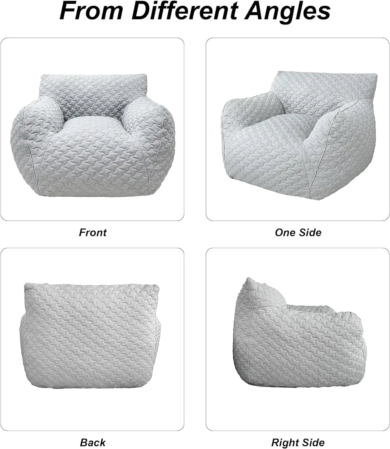 Giant Bean Bag Chair,Bean Bag Sofa Chair with Armrests