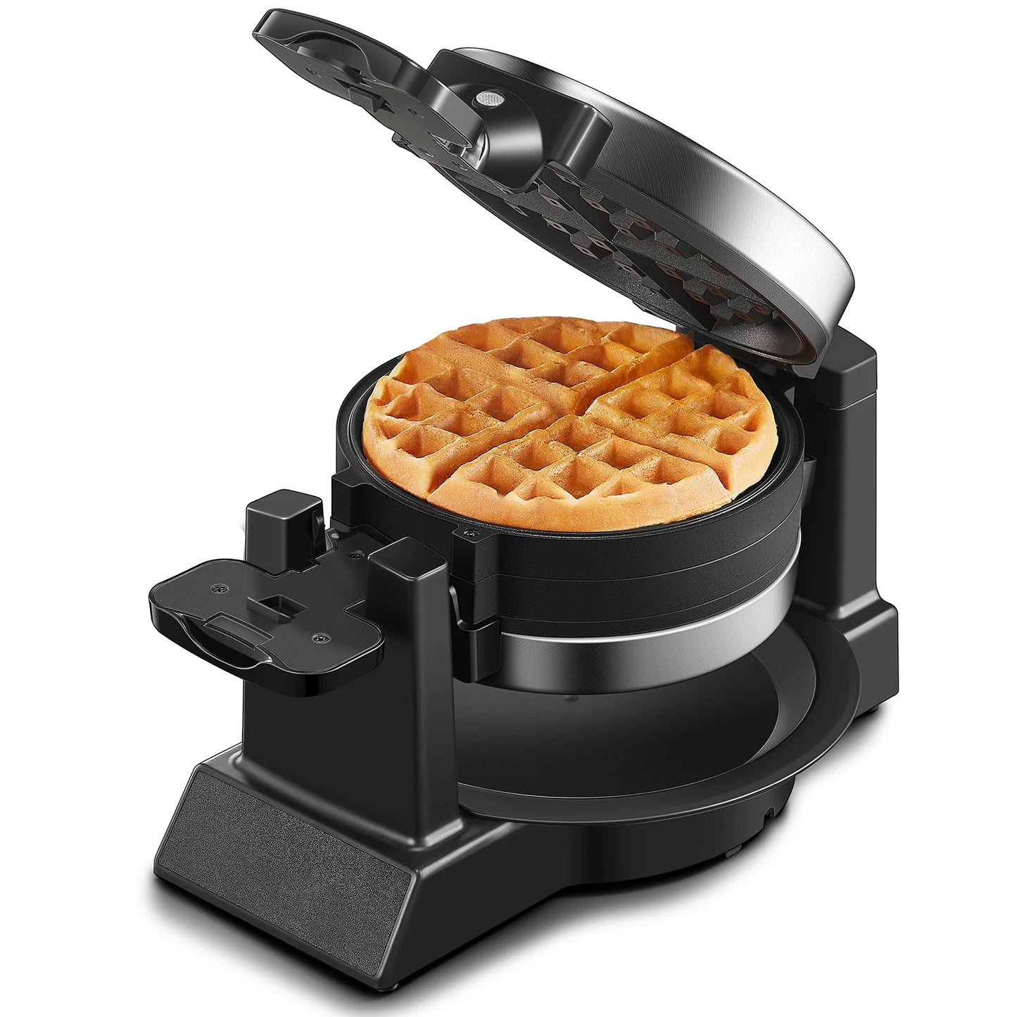 4-Slice Belgian Waffle Maker, 3 Browning Levels with Nonstick Square Waffler Iron Plates, 1200 Watts