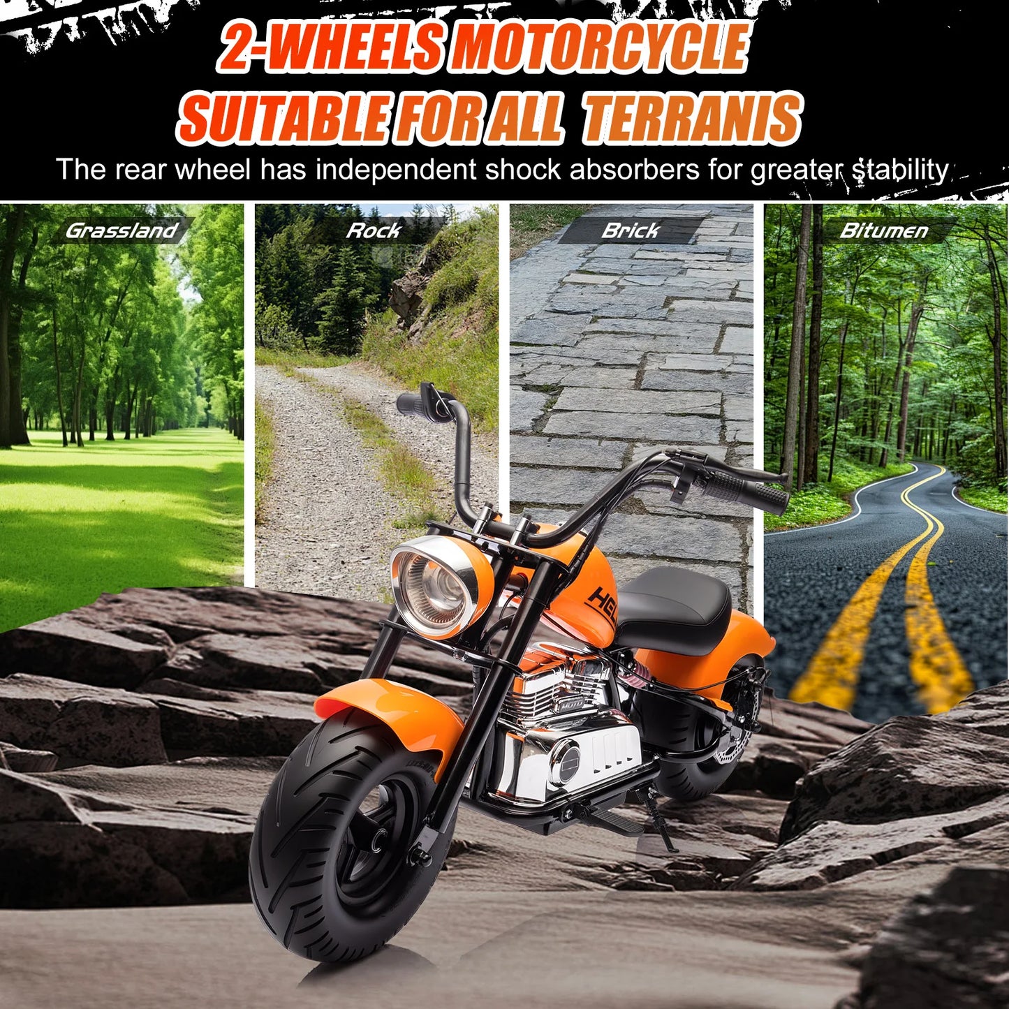 24V Kids Electric Dirt Bike,2-Wheeler Electric Motorcycle,Battery Powered Ride on Toy Car