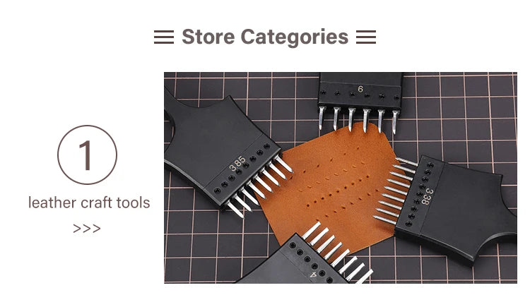 WUTA 1pc High Quality Sharp Leather Chisel French Style Pricking Iron Die-steel/ Punching Tool