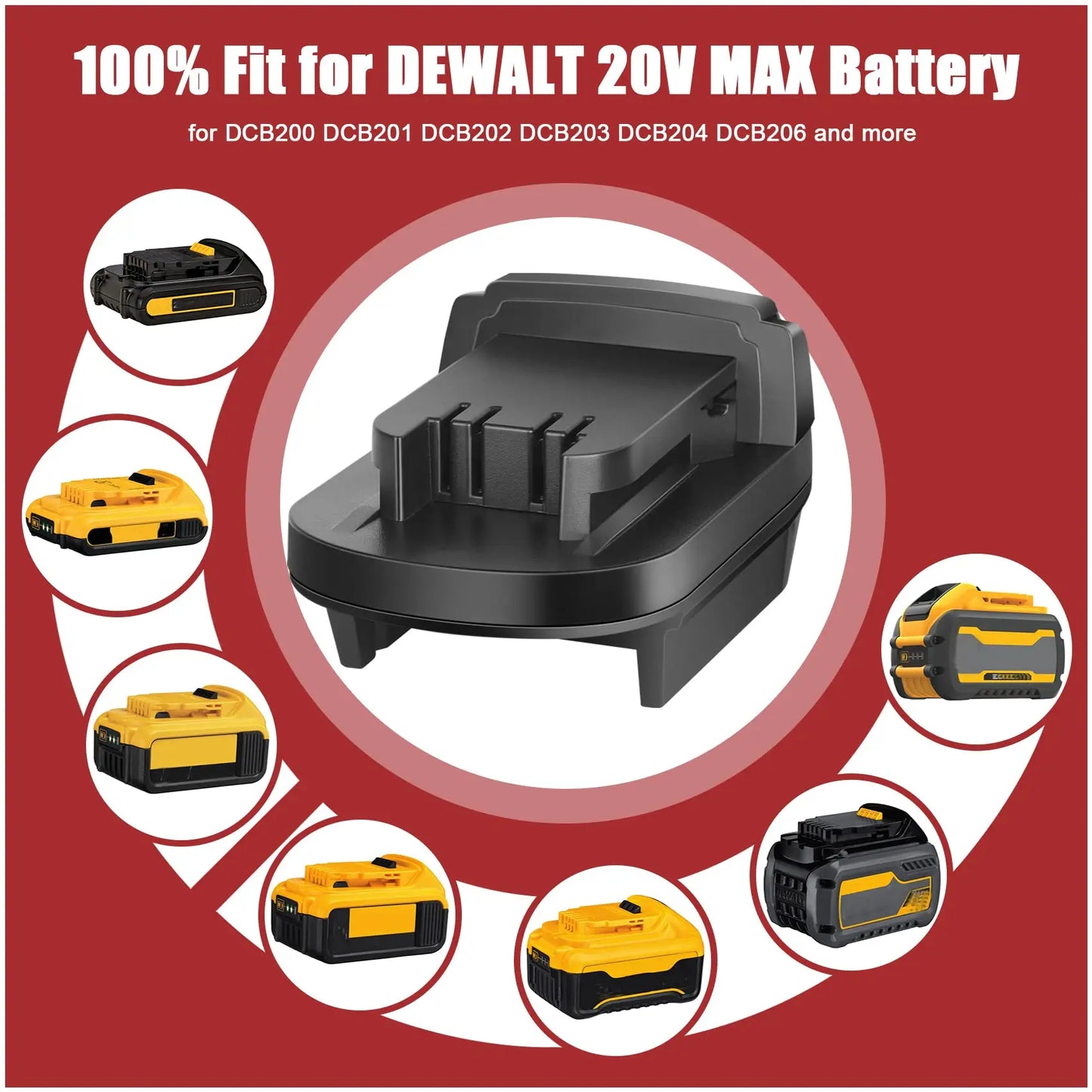 Li-ion Battery Adapter DeWalt to Makita/Bosch/Milwaukee M18 Hitachi/Metabo/AEG/RIDGID/DEVON/Worx