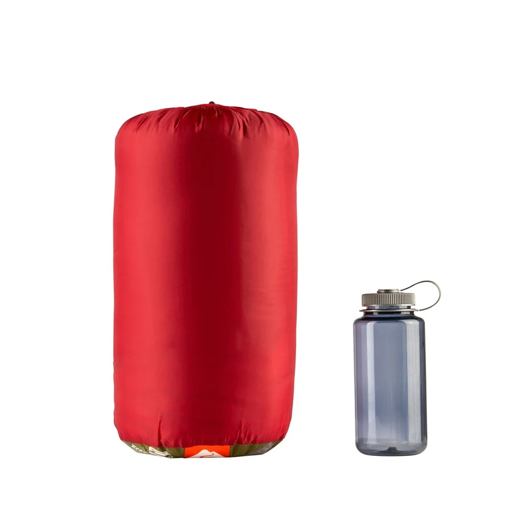 50F Warm Weather Sleeping Bag Compact Lightweight Quilt Machine Washable Insulated Polyester Fabric