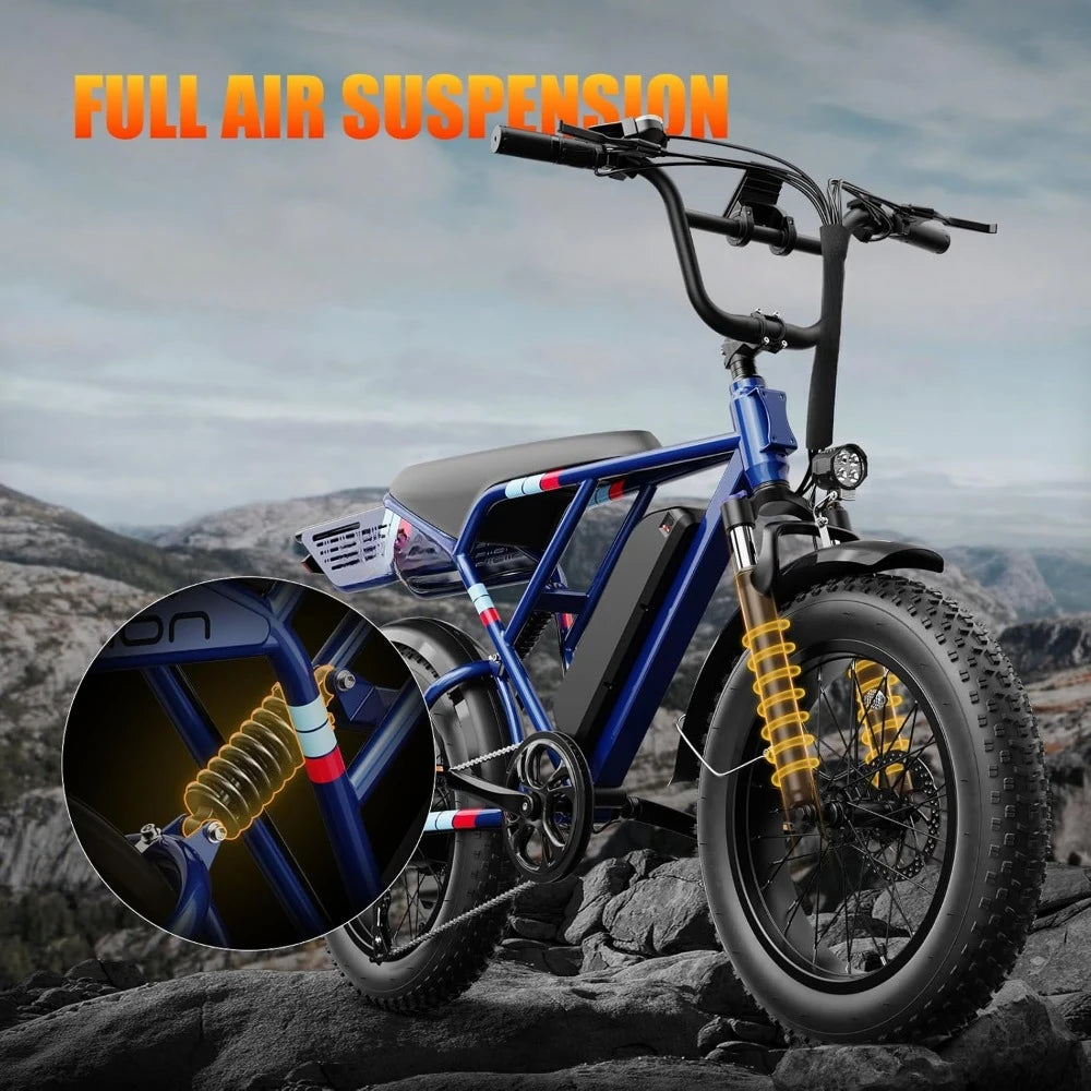 Electric Bike,1200W Motor & 30MPH & 70 Miles/Ebike 48V 13Ah Removable Battery Electric Bicycle