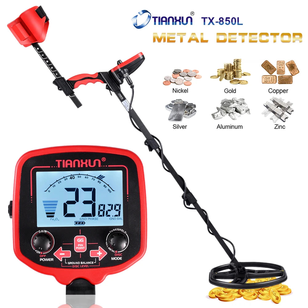 TIANXUN TX-850L Metal Detector Professional Underground Depth Metal Detector Gold Treasure Hunter