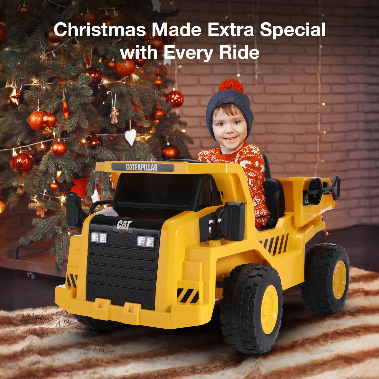 12V Battery Powered Ride on Kids Car Remote Control with Shovel 4 Wheeler Electric