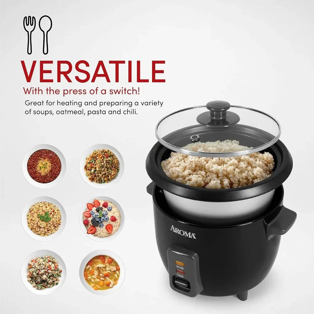 Housewares 6-Cup (Cooked) / 1.5Qt. Rice & Grain Cooker (ARC-363NGB) Aroma 6-cup (cooked) 1.5 Qt.