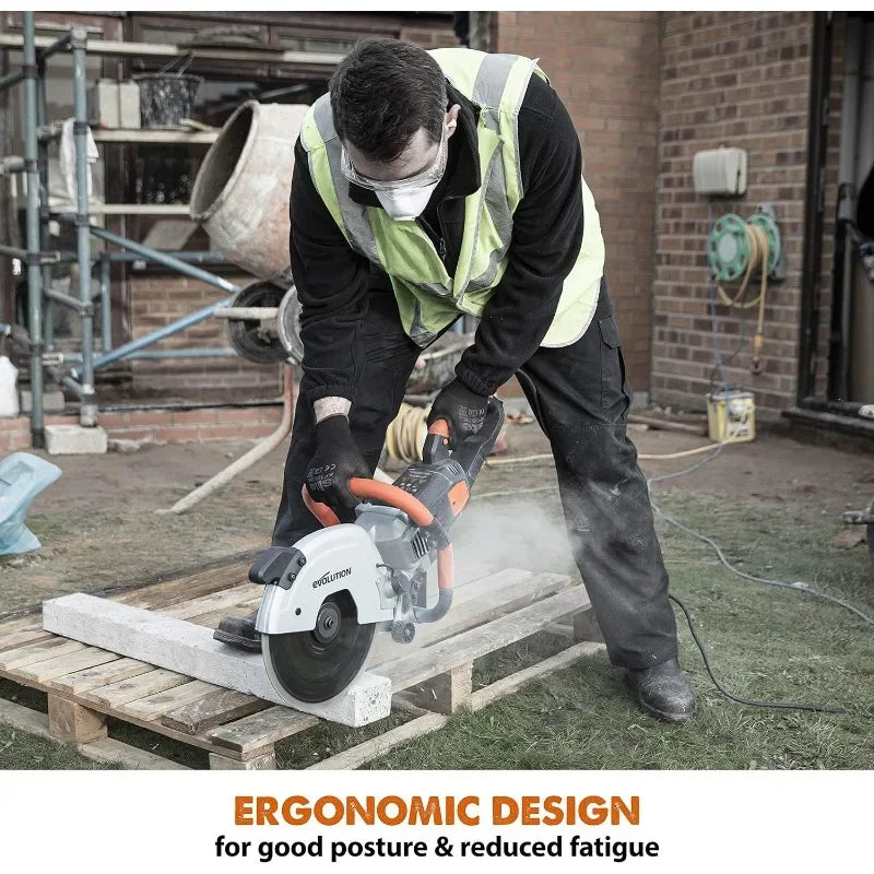 Evolution Power Tools R300DCT 12 inch Concrete Saw (Aka Circular Saw, Angle Grinder, Chop / Cut