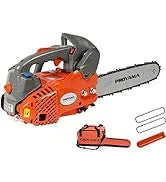 PPROYAMA 62CC 2-Cycle Gas Powered Chainsaw, 22 Inch 18 Inch Handheld Cordless Petrol Chain Saw