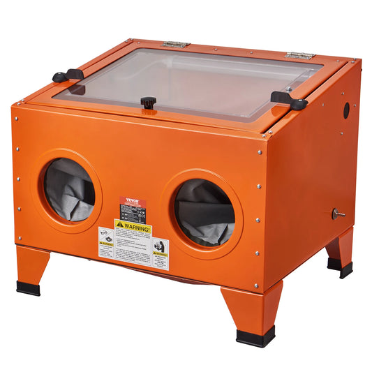 VEVOR 25 Gallon Sandblasting Cabinet Portable Benchtop Sand Blaster with Blasting Gun Nozzles