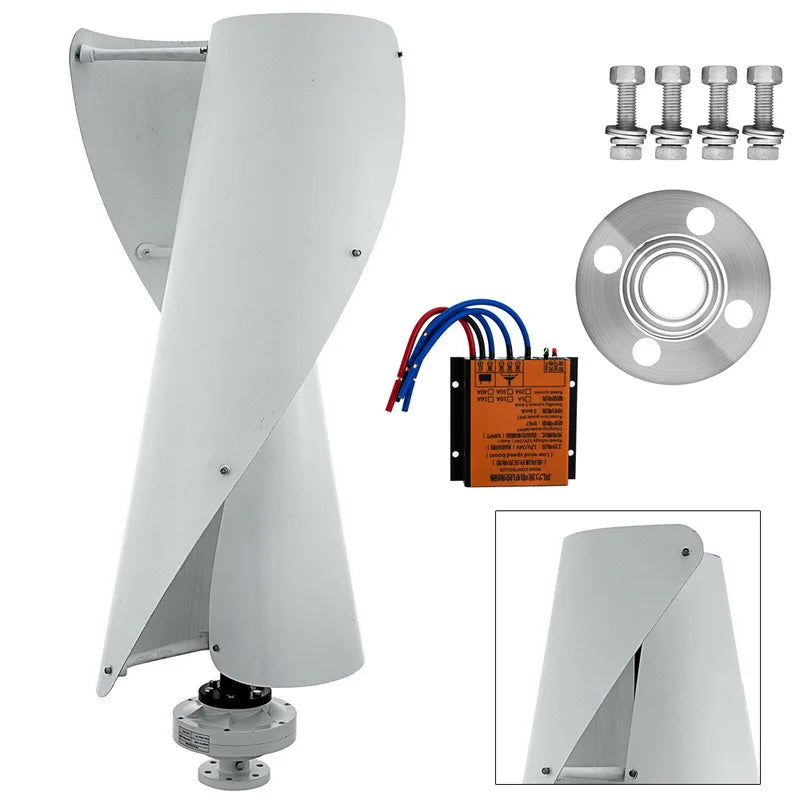 Generators Portable 12V 400W Vertical Levitation Axis Wind Turbine Generator w/ Controller MPPT