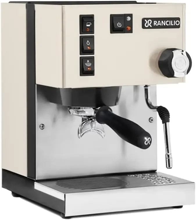 Rancilio Silvia Espresso Machine with Iron Frame and Stainless Steel Side Panels, 11.4 by 13.4-Inch