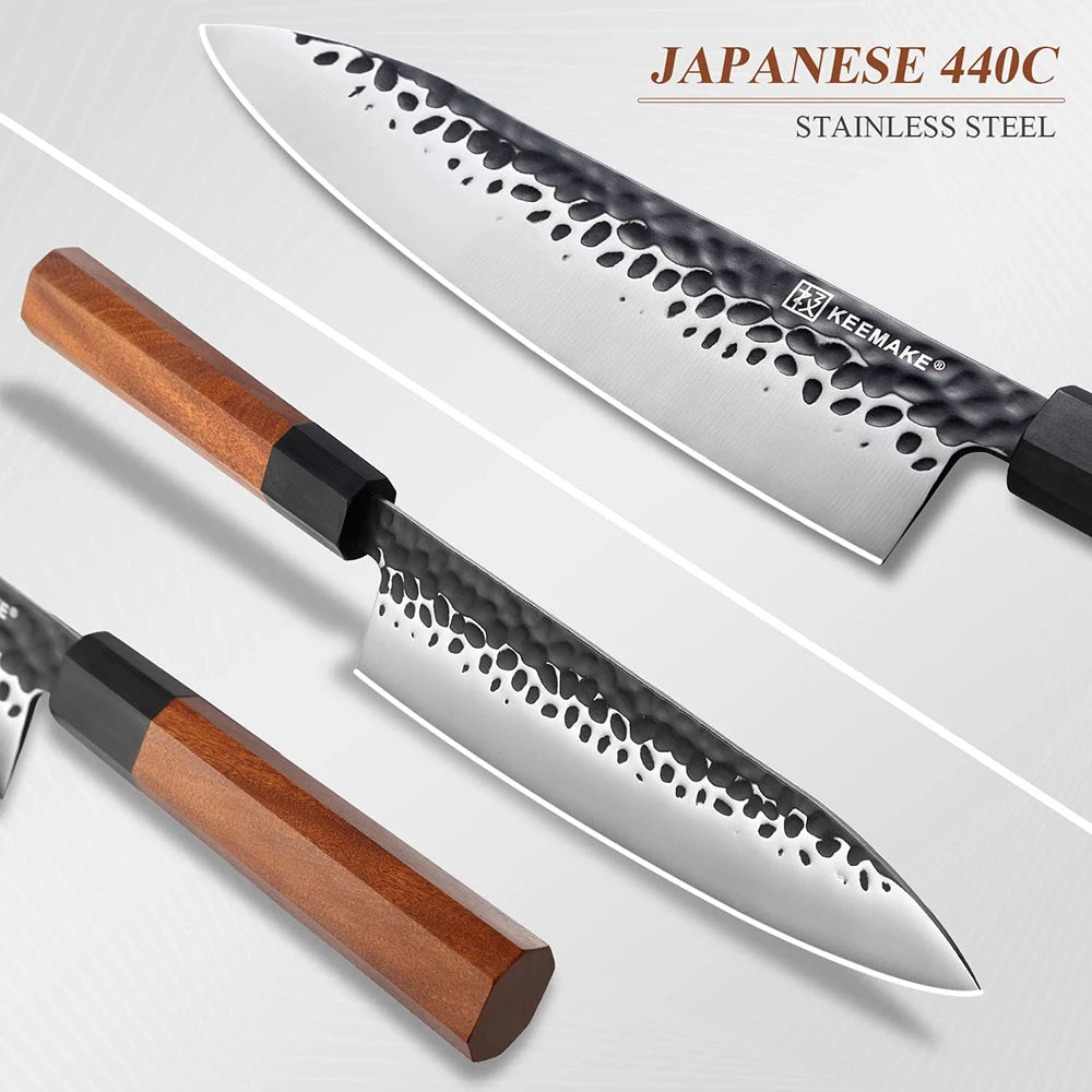 KEEMAKE 8" Inch Gyuto Chef's Knife High Carbon Stainless Steel Blade Professional - My Store