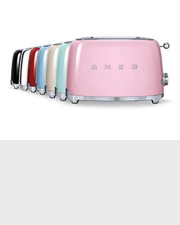 Slice Toaster with 6 Presets and Defrost Function and Removable Crumb Tray (Cream)