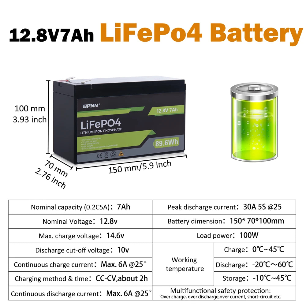 12V 200Ah 100Ah 50AH LiFePO4 Battery with BMS Lithium Iron Phosphate Batteries Pack for Solar Boat Golf Cart Wind Solar Energy