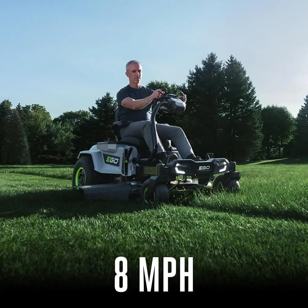 EGO POWER+ ZT4205S 56-Volt 42-Inch Z6 Zero Turn Riding Mower with e-Steer™/ 4 x 12.0Ah Batteries,