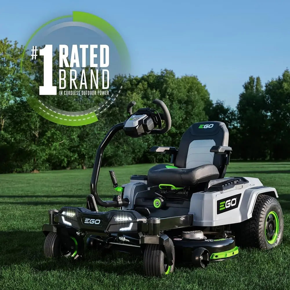 EGO POWER+ ZT4205S 56-Volt 42-Inch Z6 Zero Turn Riding Mower with e-Steer™/ 4 x 12.0Ah Batteries,