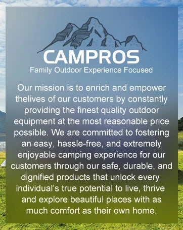 CamPros Tent 12 Person Camping Tents, 2 Room Weather Resistant Family Cabin 6 Large Mesh Windows