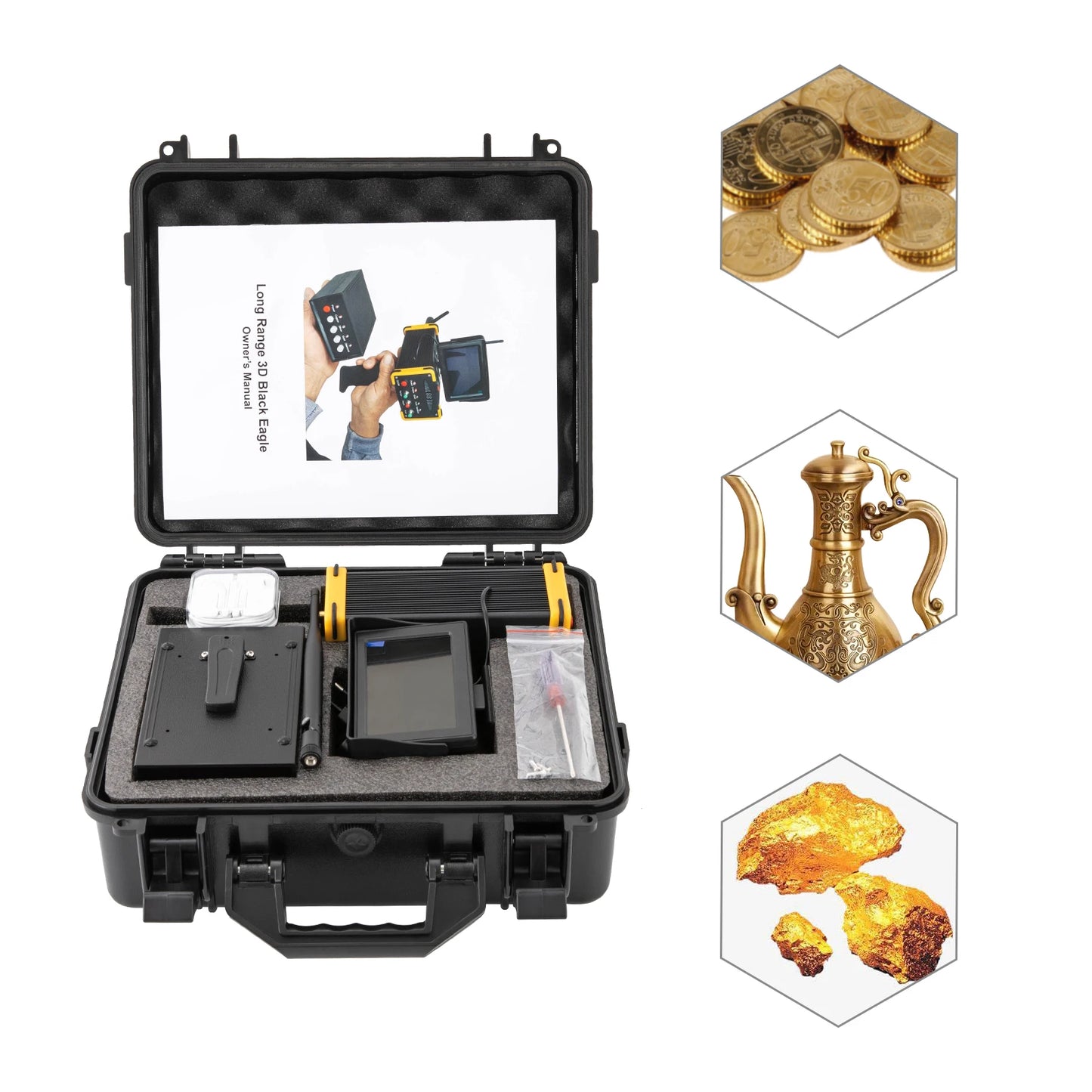 Metal Detector Gold Finder Underground Metal Scanner with High Definition Screen/AC100‑240V